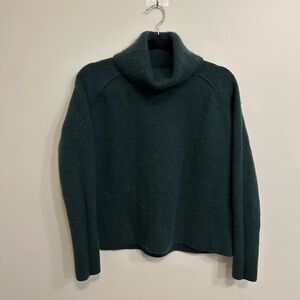 Women's Dark Green Turtleneck Sweater